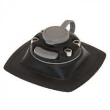 Замок и монтажная площадка FASTEN 110х110 мм для установки на надувной борт, черно-серая (FMp224)
