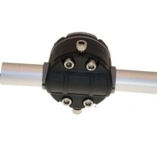 Замок и монтажная площадка FASTEN для установки на трубу 22, 25 мм, черно-серая (FMr125)