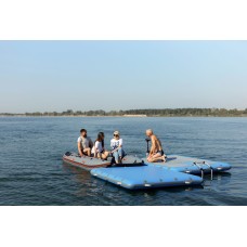 Надувная док-платформа Колибри ДК-320 (Kolibri DK-320) светло-серая