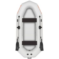 Надувная лодка Колибри К-290Т (Kolibri K-290T) гребная Air-Deck, светло-серая