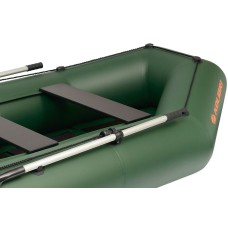 Надувная лодка Колибри К-300СТ (Kolibri K-300CT) гребная слань-коврик, зелёная