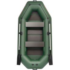 Надувная лодка Колибри К-300СТ (Kolibri K-300CT) гребная слань-коврик, зелёная
