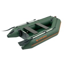 Надувная лодка Колибри КМ-245 (Kolibri KM-245) моторная Air-Deck, зелёная