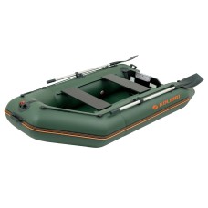 Надувная лодка Колибри КМ-260 (Kolibri KM-260) моторная Air-Deck, зелёная