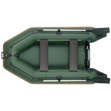 Надувная лодка Колибри КМ-260 (Kolibri KM-260) моторная Air-Deck, зелёная