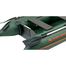 Надувная лодка Колибри КМ-260 (Kolibri KM-260) моторная Air-Deck, зелёная