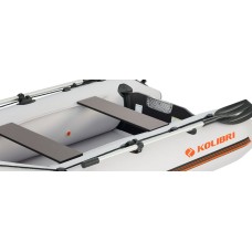 Надувная лодка Колибри КМ-300 (Kolibri KM-300) моторная Air-Deck, светло-серая