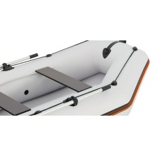 Надувная лодка Колибри КМ-300 (Kolibri KM-300) моторная Air-Deck, светло-серая