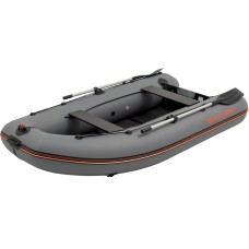 Надувная лодка Колибри КМ-300ДЛ (Kolibri KM-300DL) моторная килевая Air-Deck, тёмно-серая