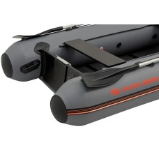 Надувная лодка Колибри КМ-300ДЛ (Kolibri KM-300DL) моторная килевая Air-Deck, тёмно-серая