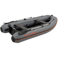 Надувная лодка Колибри КМ-300ДЛ (Kolibri KM-300DL) моторная килевая Air-Deck, тёмно-серая