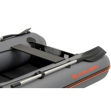 Надувная лодка Колибри КМ-300ДЛ (Kolibri KM-300DL) моторная килевая Air-Deck, тёмно-серая