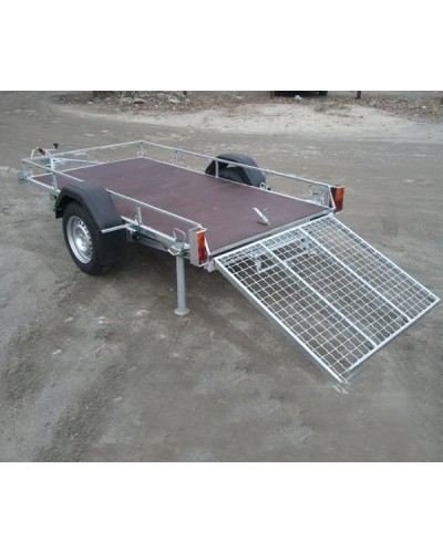 Прицеп Автотрейлер для перевозки квадроциклов 1.35x2.5 Отбортовка