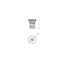 Адаптер FASTEN для замка Fs219 с резьбовым соединением и контрящей гайкой для "Карповых снастей" (Ac001)