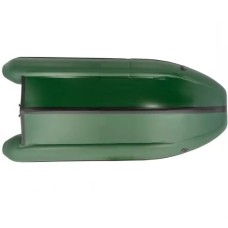 Надувная лодка Колибри КМ-400ДСЛ (Kolibri KM-400DSL) моторная килевая фанерный пайол, зелёная