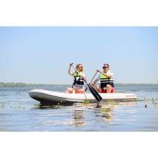 Надувное каноэ Колибри КМ-460С (Kolibri KM-460C) слань-книжка, зелёное