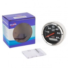 Тахометр со счетчиком моточасов ECMS черный CMH3-BS-3K (901-00008)