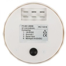 Тахометр со счетчиком моточасов ECMS черный CMH3-BS-3K (901-00008)